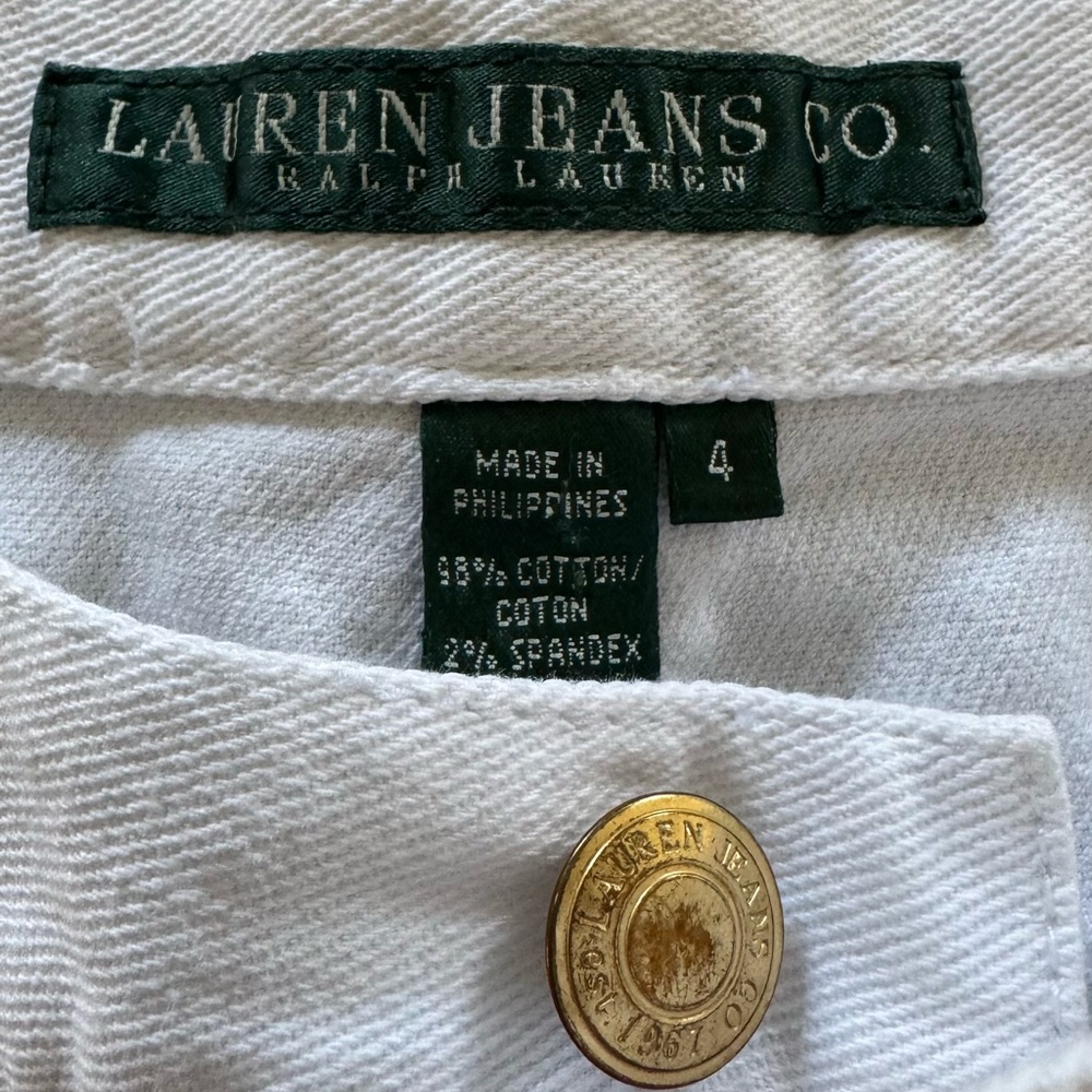 Lauren Jeans Co. White Denim Pants